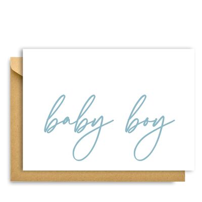 Carte de vœux Hygge Cards C6 pour bébé garçon, carte manuscrite – Simplicité et convivialité scandinaves pour les amoureux du minimalisme, de la nature et des plaisirs simples. Carte de vœux pour bébé