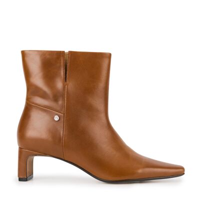 Cuero brillante Alice-Cognac