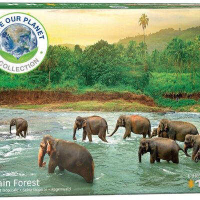 Eurographics Puzzle 1000pcs 6000-5540 Rainforest Save Our Planet Collection