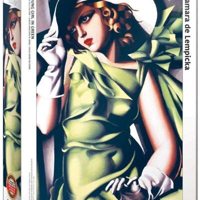 Eurographics Puzzle 1000pcs 6000-1058 Young Girl in Green by Tamara de Lempicka