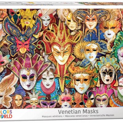 Puzzle Eurographics 1000 pièces 6000-5534 Masques du Carnaval de Venise