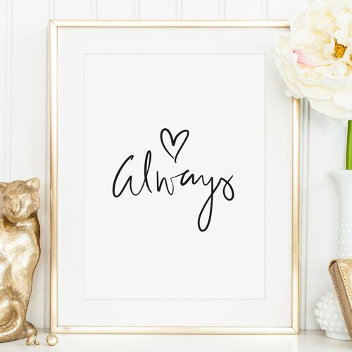 Poster 'Always' - DIN A3