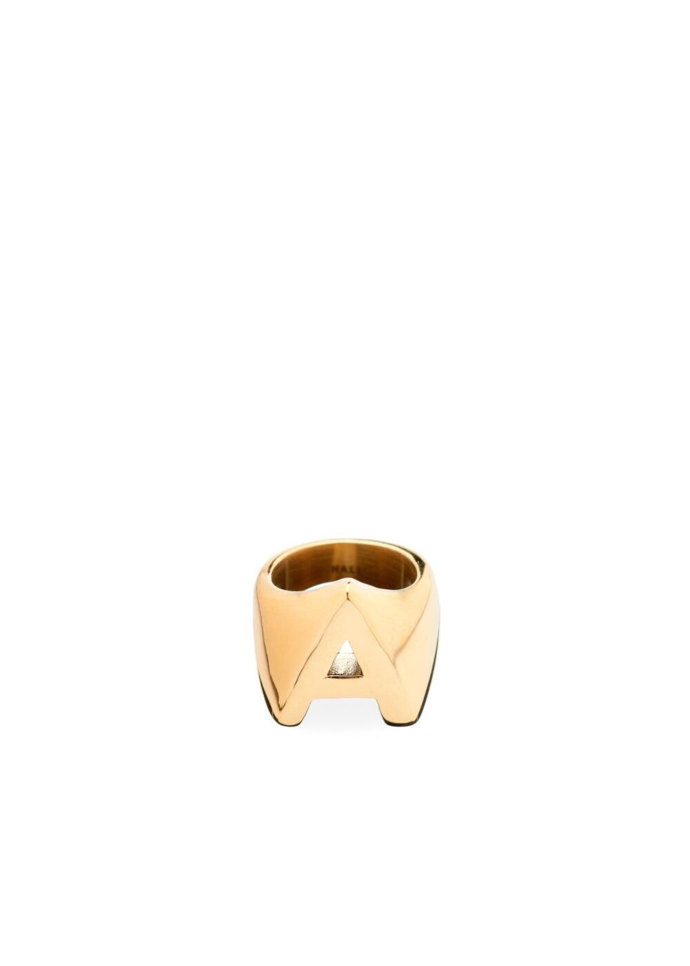 CHUNKY GOLD RING LETTER SIZE II + LETTERS
