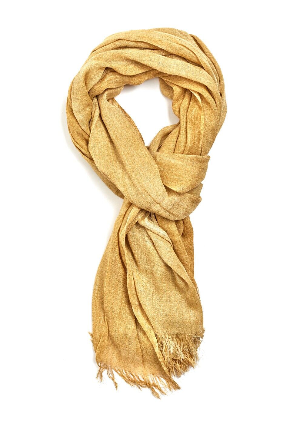TITTY GOLD GRADIENT EFFECT SCARF