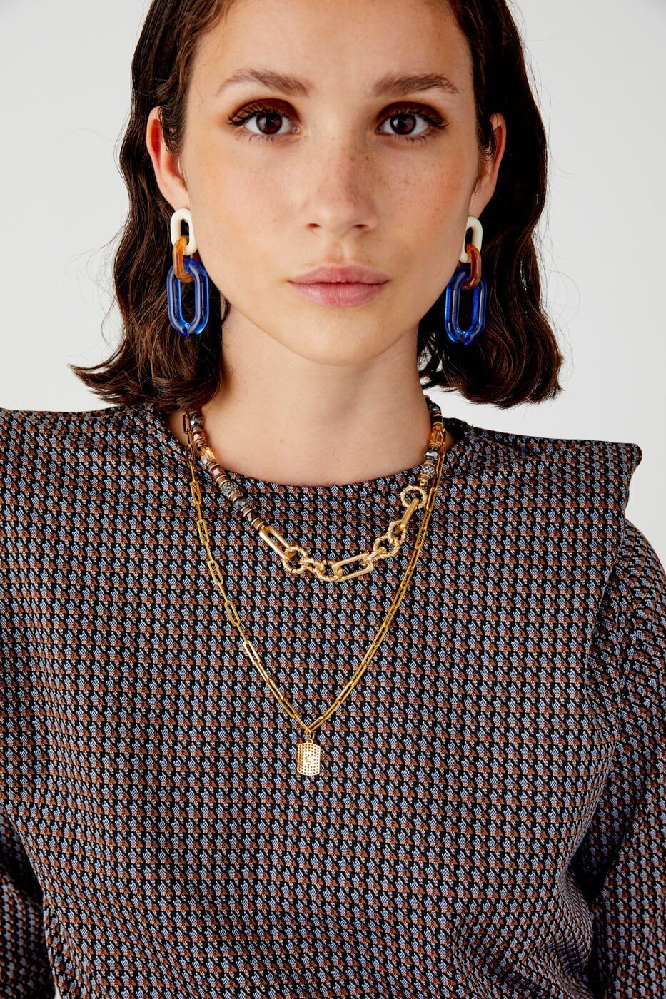 ARY BLAUE HARZ-OHRRINGE