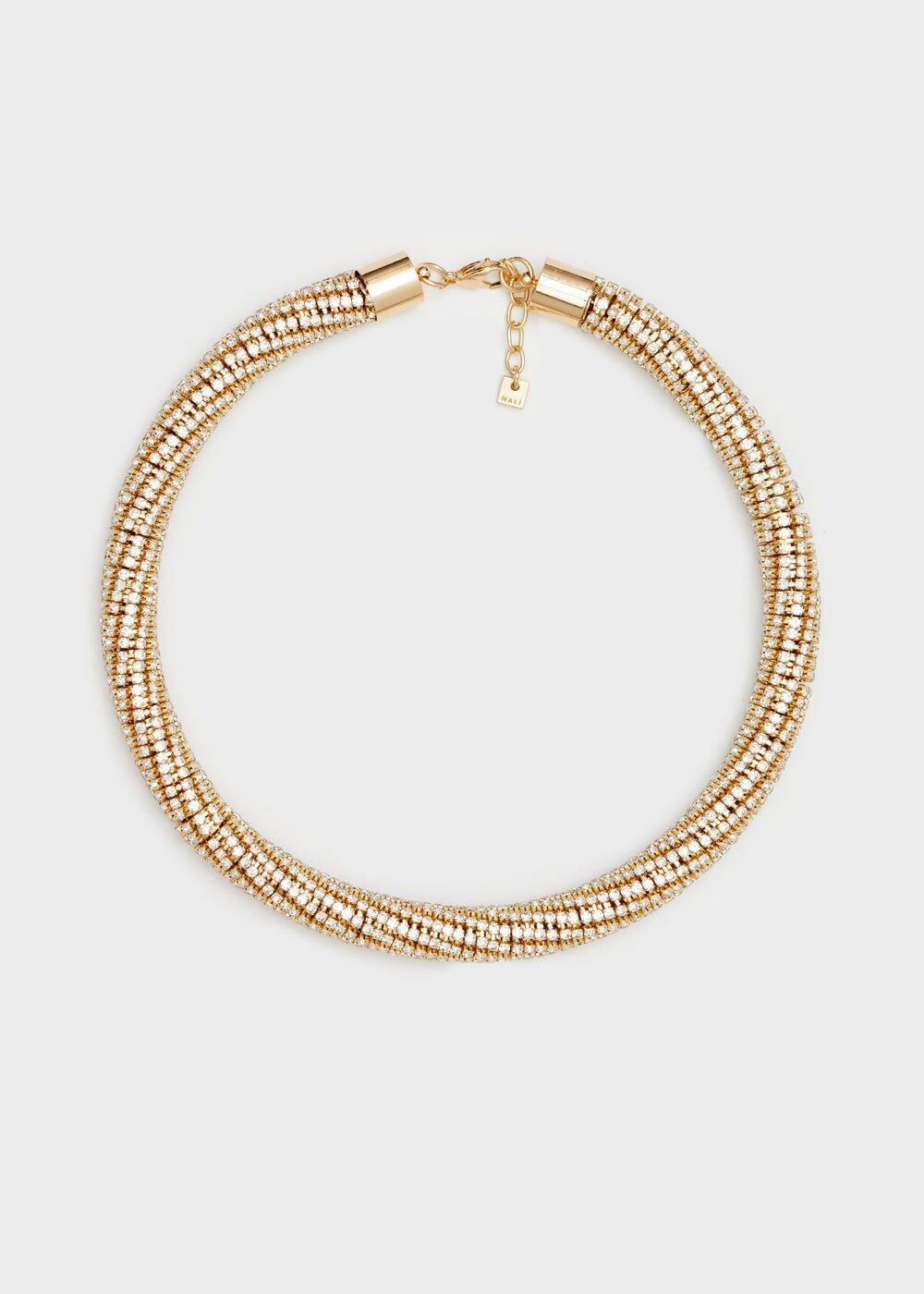 ROHRHALSKETTE MIT KLAREN STEINEN