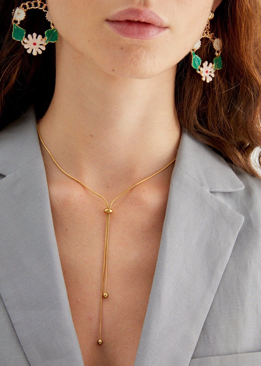 s.VERSTELLBARE HALSKETTE AUS STAHL