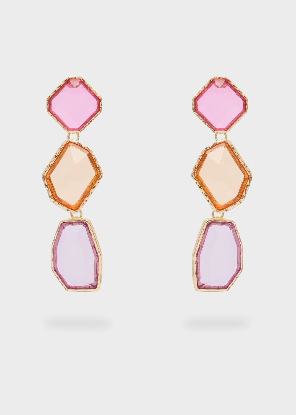 LANGE ANHÄNGER-OHRRINGE MEHRFARBEN