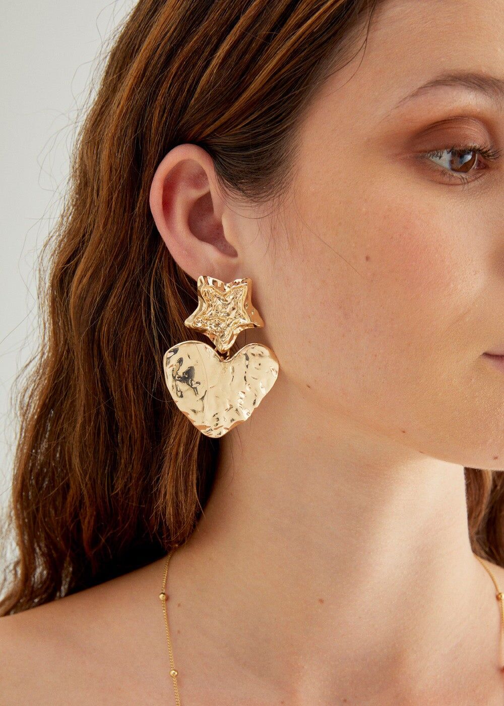 OHRRINGE MIT STERN UND HERZ