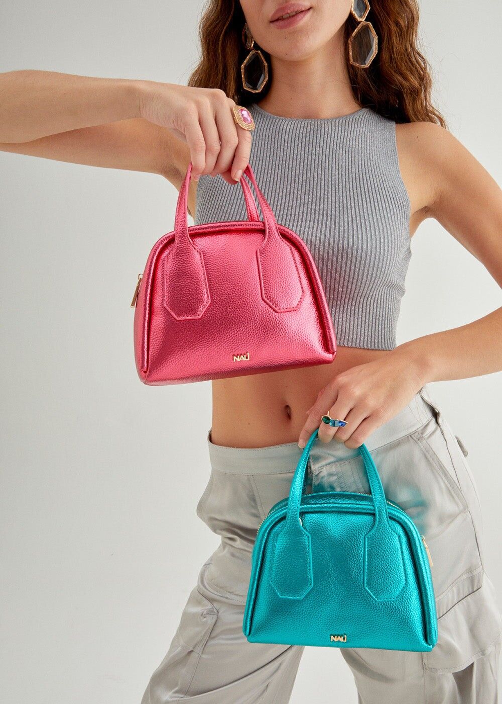 CARINA HANDTASCHE METALLIC + FARBEN