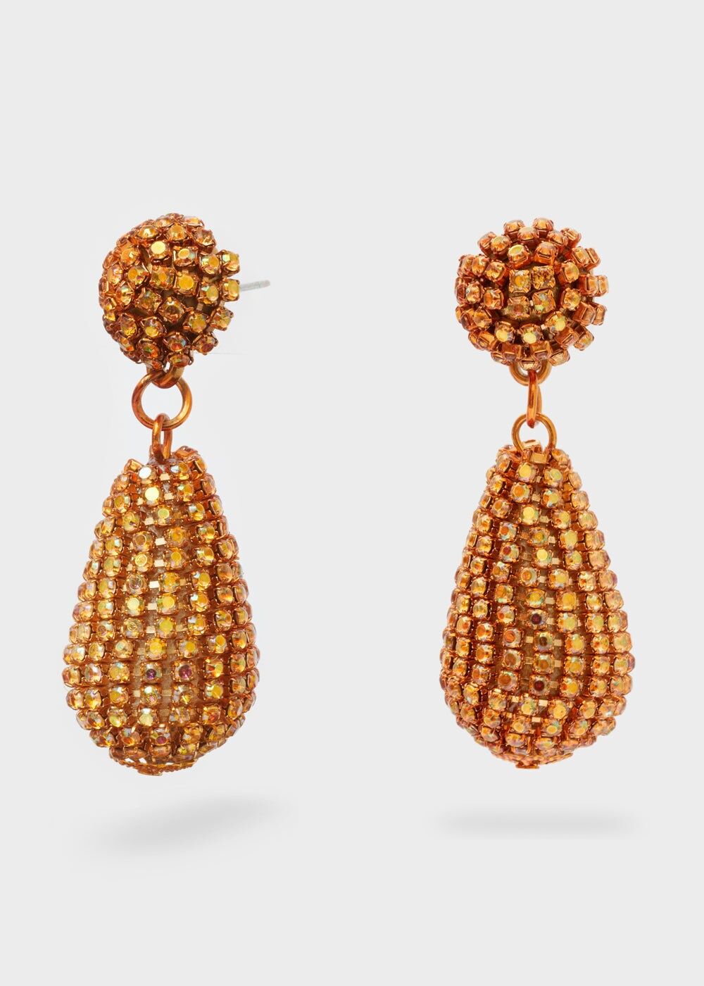 OHRRINGE MIT ANHÄNGER „THA“ MIT STEINEN UND FARBEN