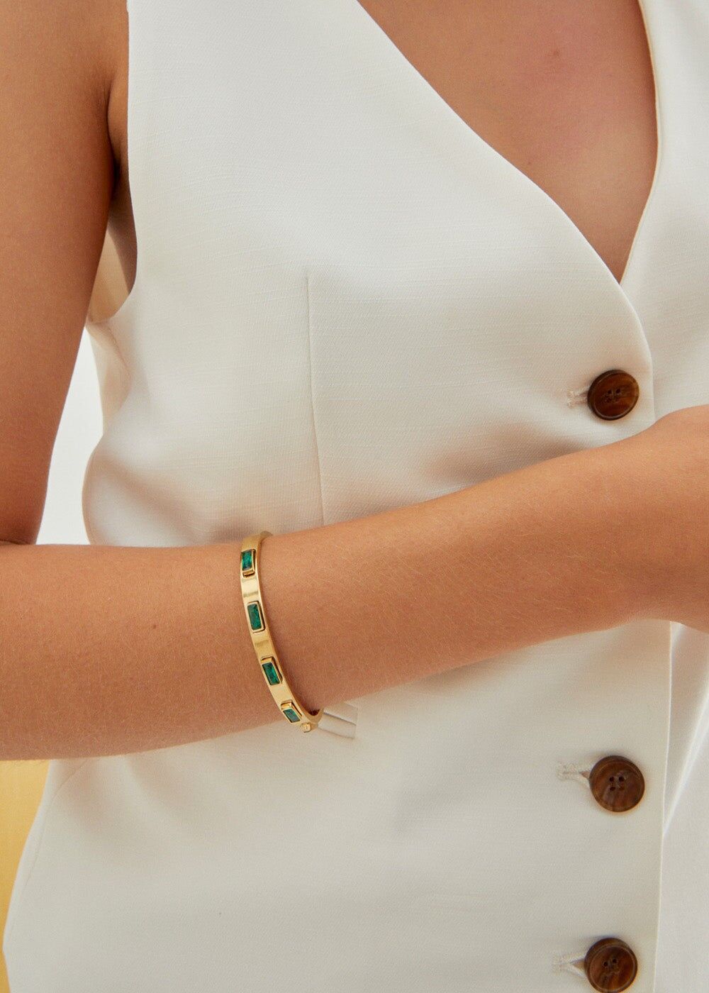 STEPH BRACELET W/ STONES S.STEEL GOLD + COLORS