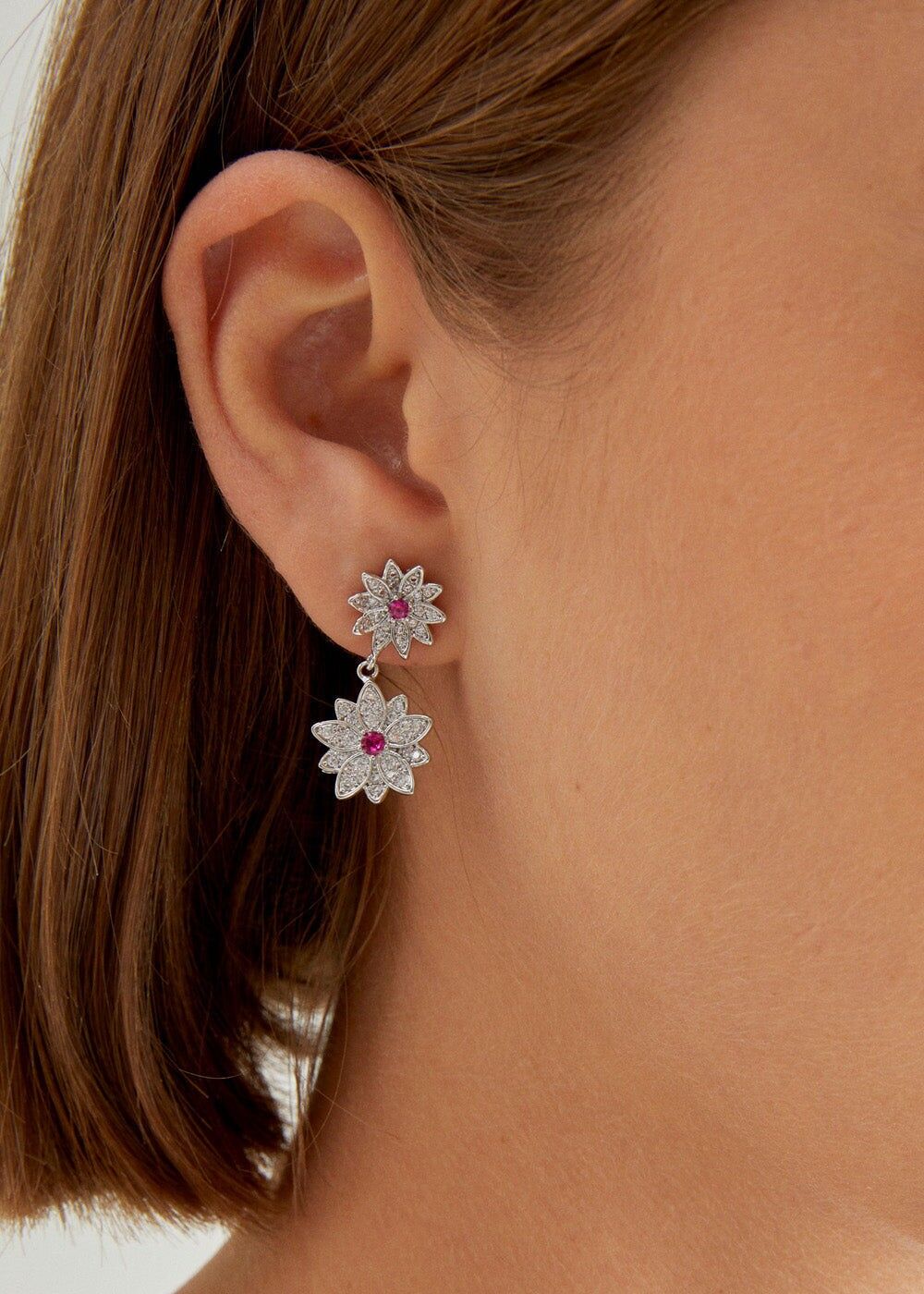 BOUQUET EARRINGS W/ STONES + COLORS