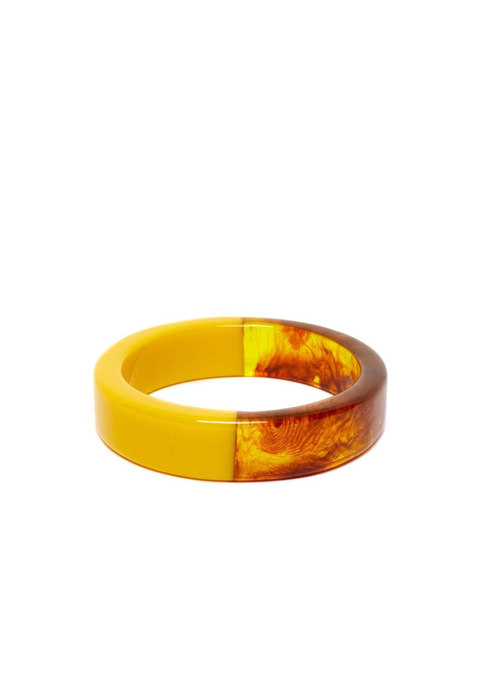 VITTORIA RESIN BANGLE YELLOW