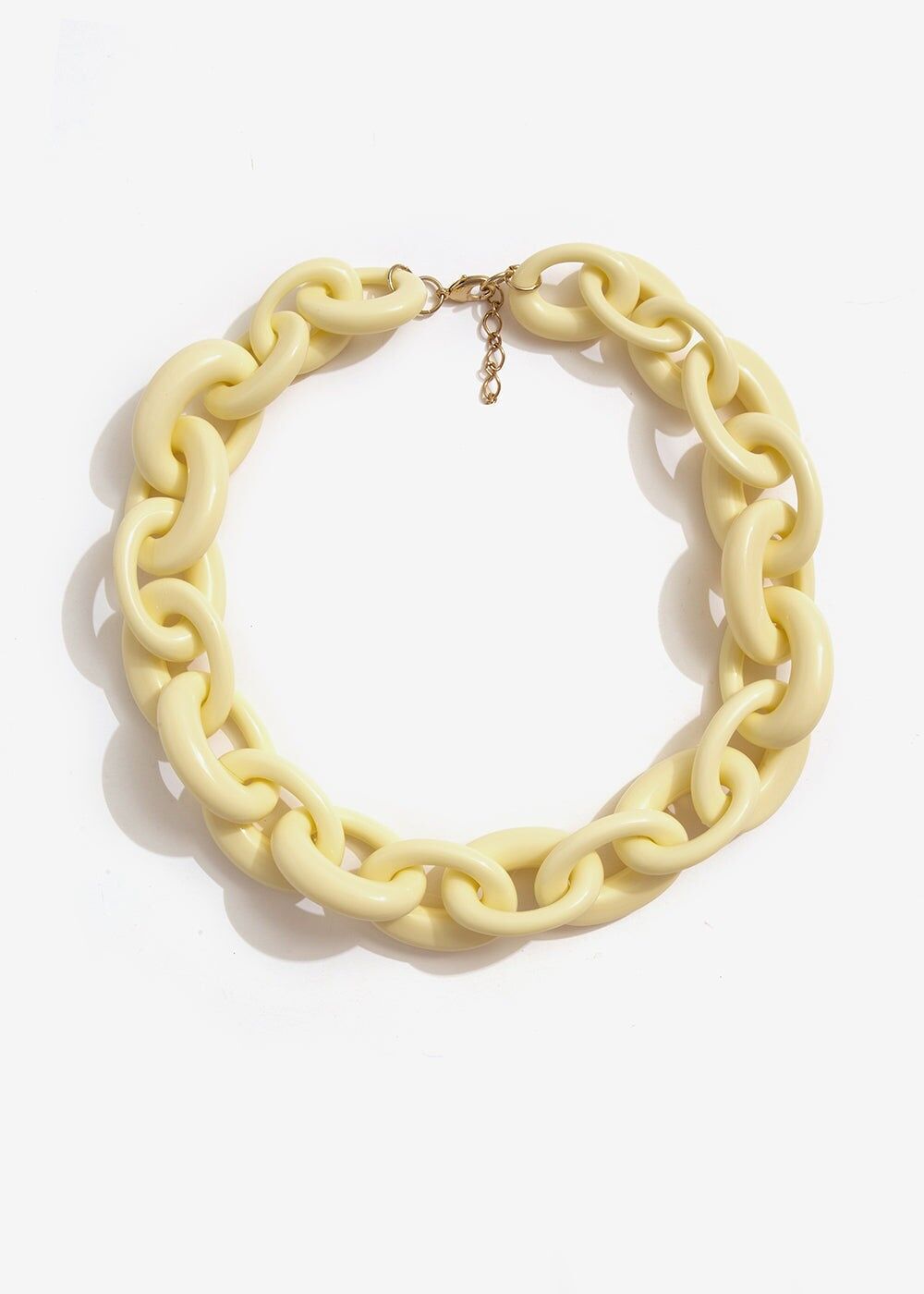 KURZE HALSKETTE AUS ELFENBEINHARZ