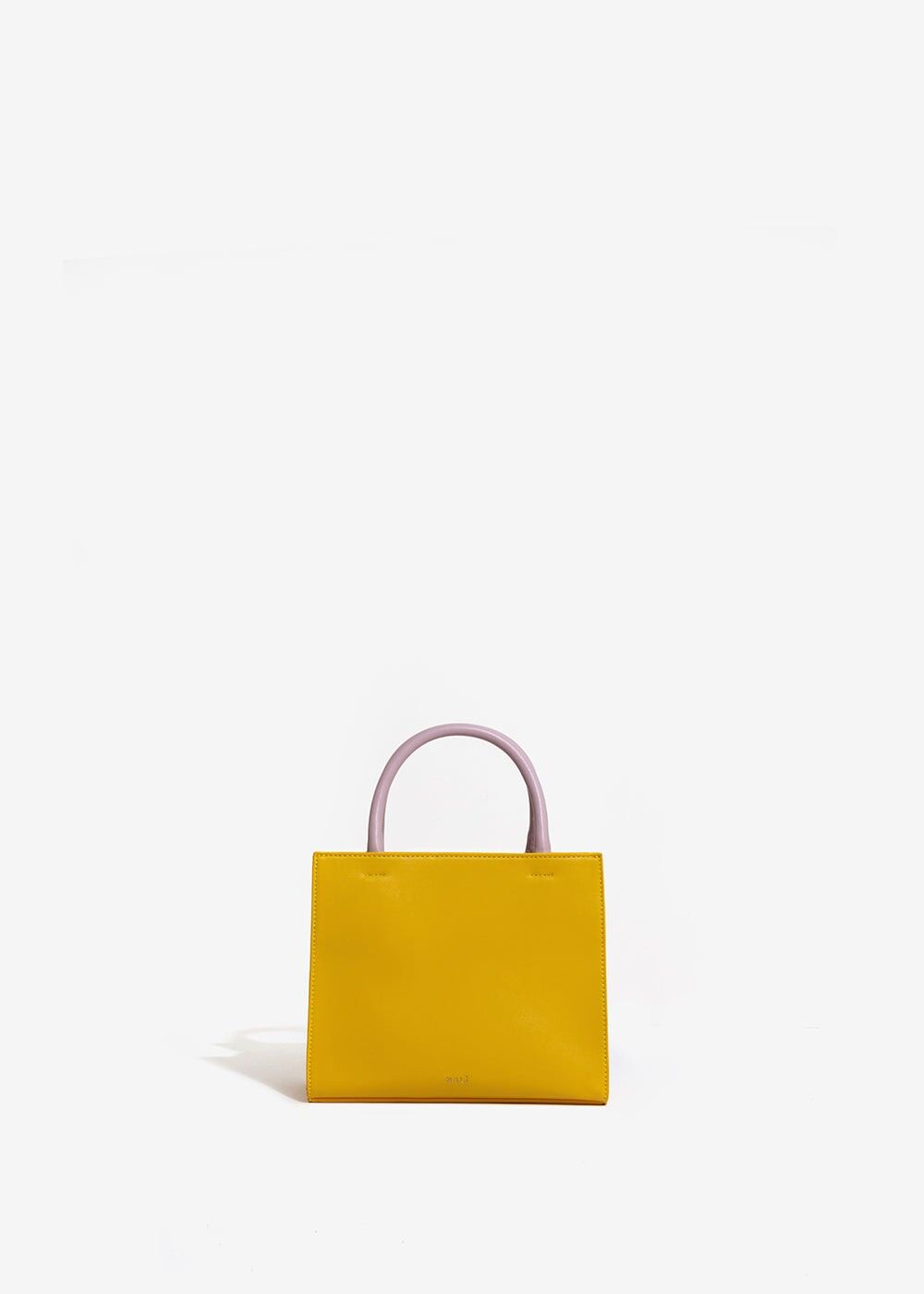 PETIT SAC À MAIN JAUNE VERT PASTEL ET LILAS