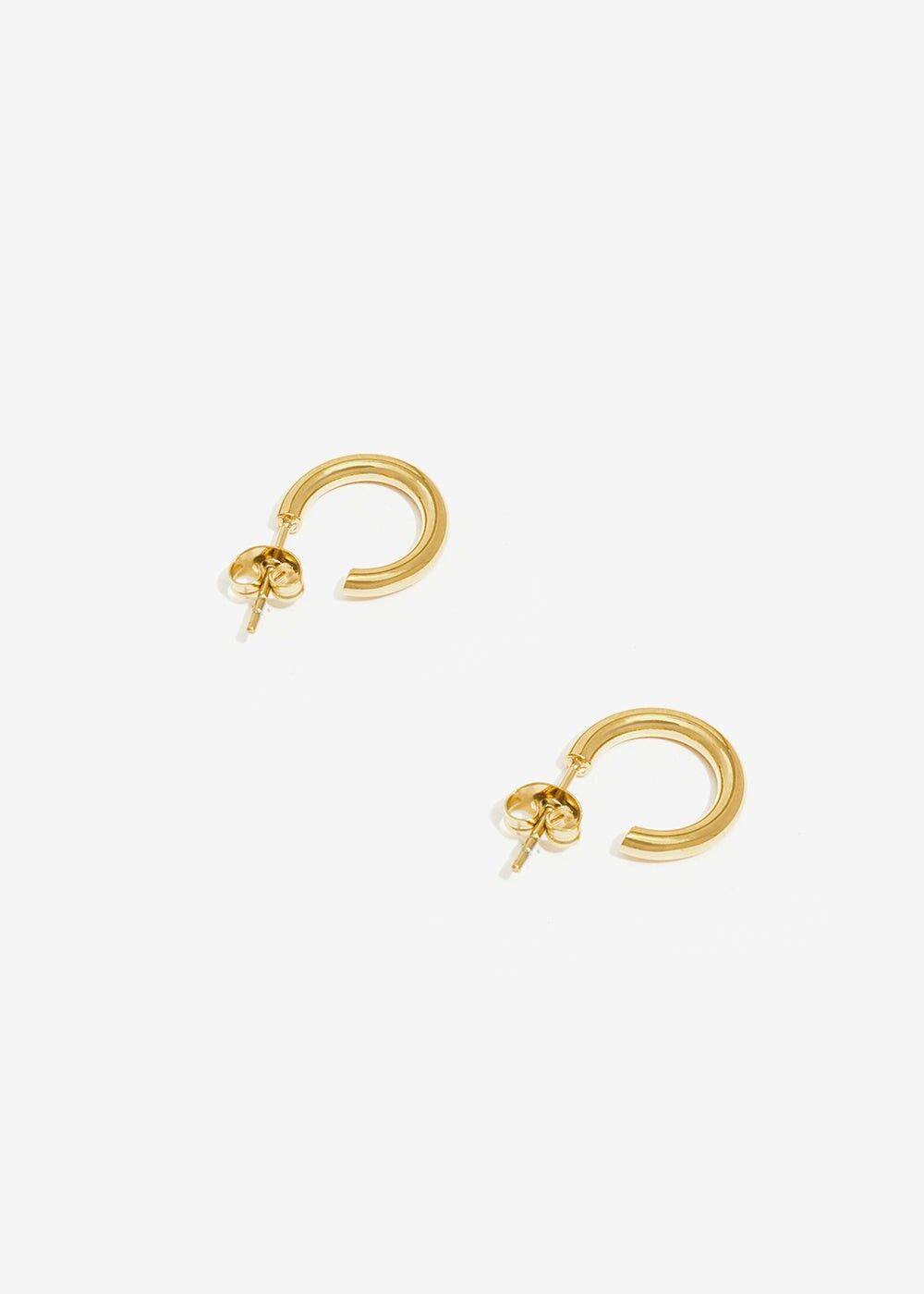 PETITES BOUCLES D'OREILLES CRÉOLES EN OR