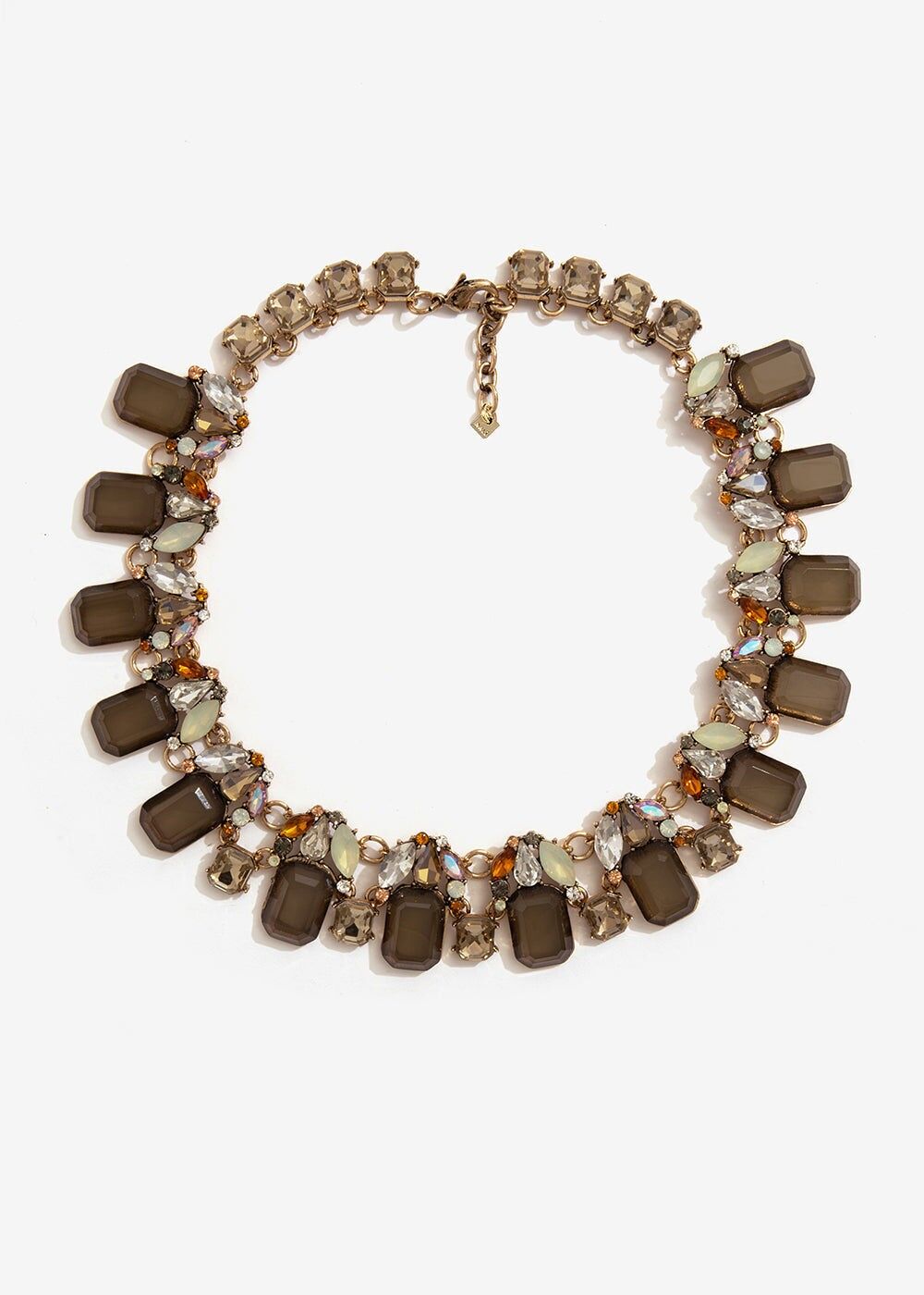 COLLIER COURT AVEC PIERRES GRISES