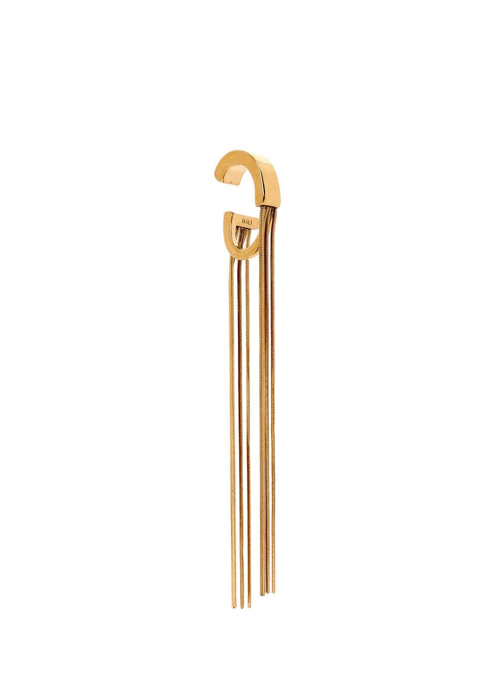 LONG FRINGE EARCUFF 18K GOLD PLATED