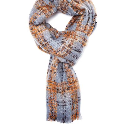 TARI BLUE BOUCLE SCARF