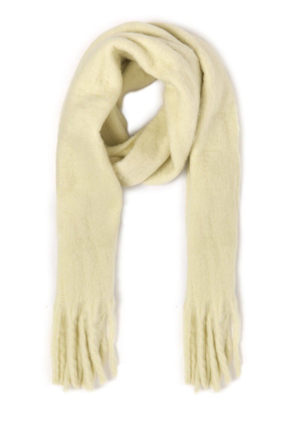 SURFOULARD NINA JAUNE CLAIR AVEC FRANGES