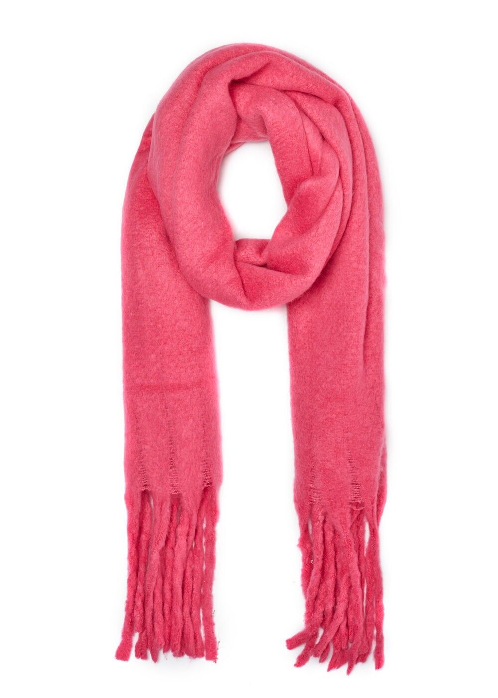 ÉCHARPE OVERSIZE EN MAILLE ROSE TONIA