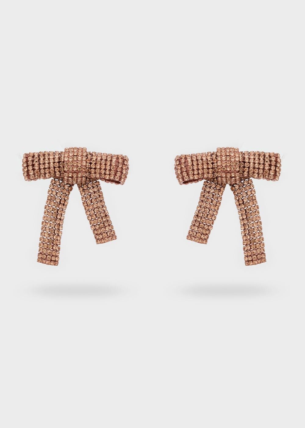 SCHLEIFEN-OHRRINGE MIT STEINEN + FARBEN