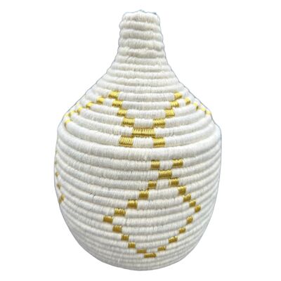 Paniers berbères - blanc | or