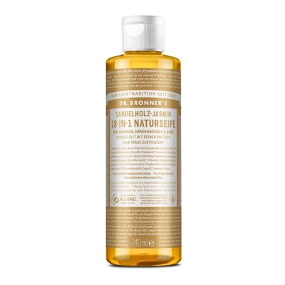 Savon liquide santal-jasmin - Savon naturel 18 en 1, 240 ml