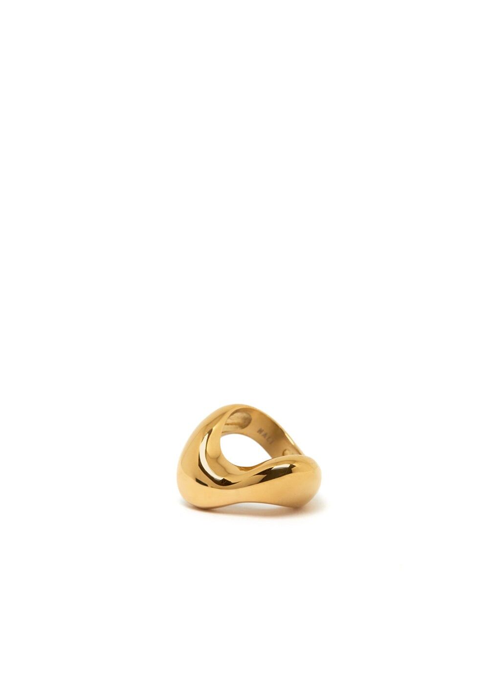 LORIS RING IRREGULAR-SHAPED IN GOLD STAINLESS STEEL