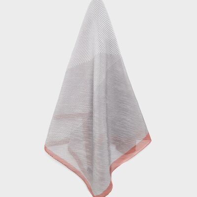 ÉCHARPE VALY PLISSE BEIGE ET MARRON