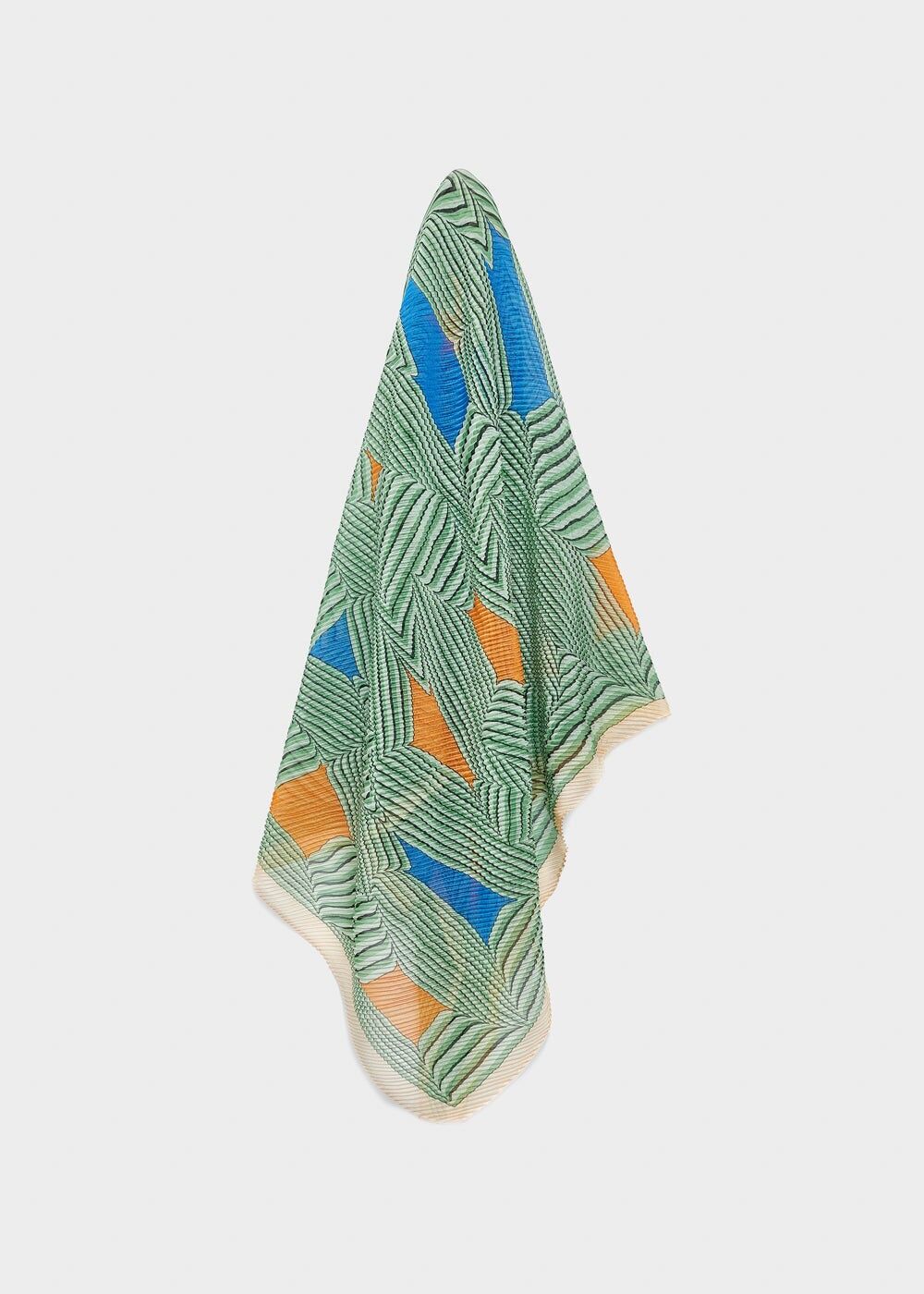 Plissierter Schal VERA IN GRÜN