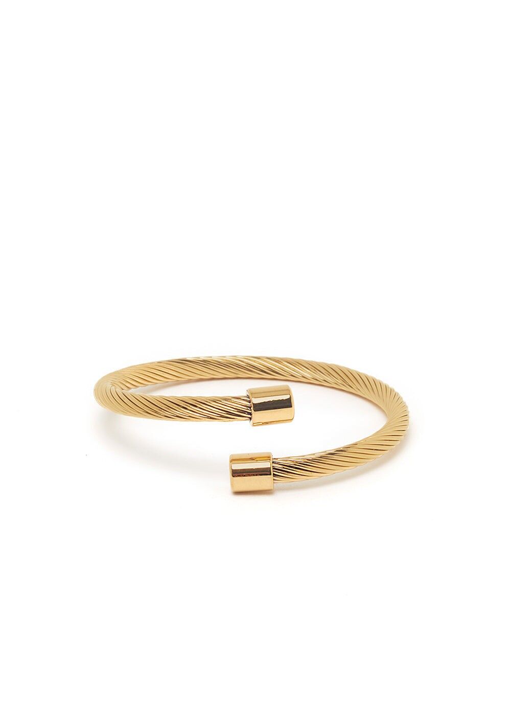 SPIRALMANSCHETTE AUS GOLDEM EDELSTAHL