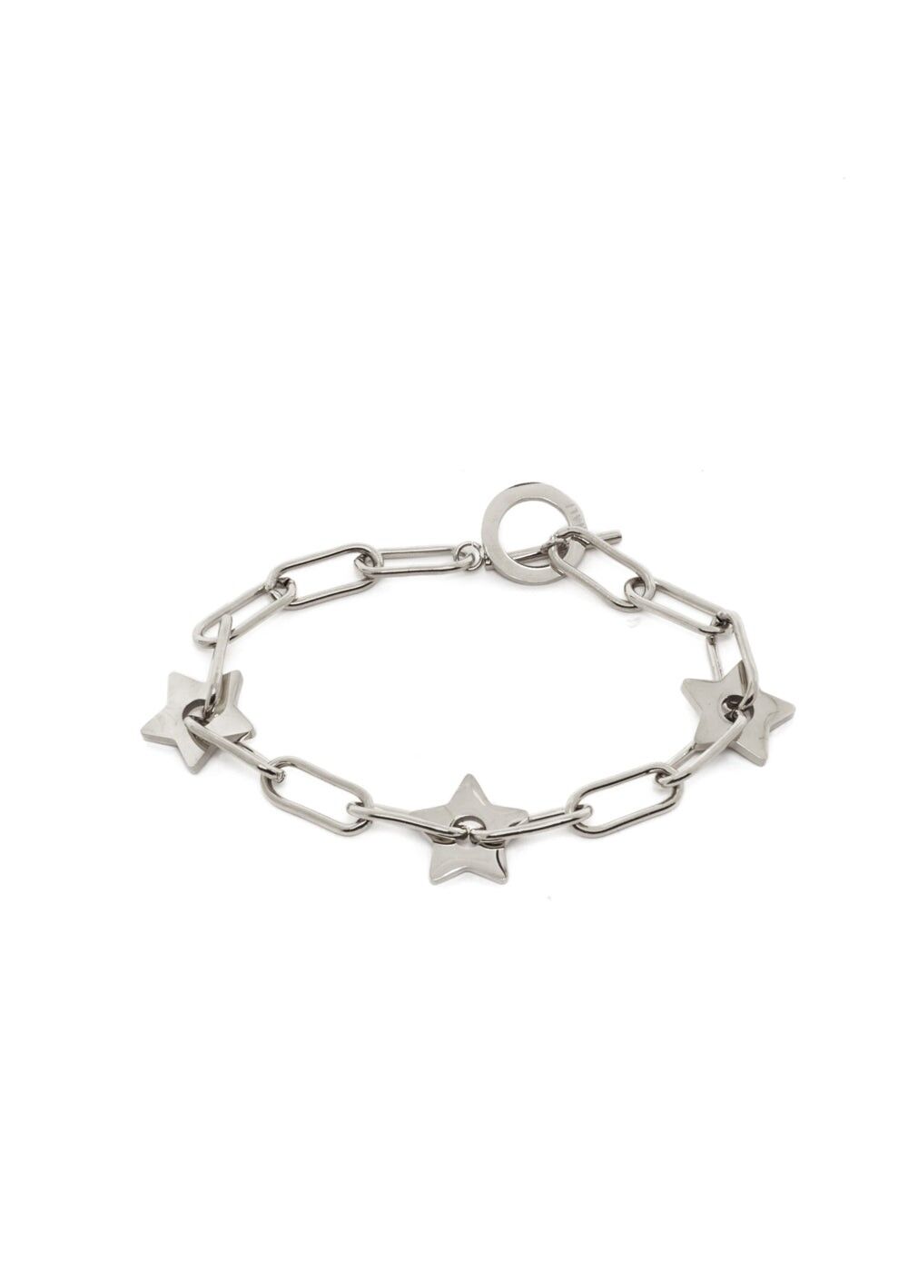 SILVI SILVER CHAIN STARS BRACELET STAIN. STEEL