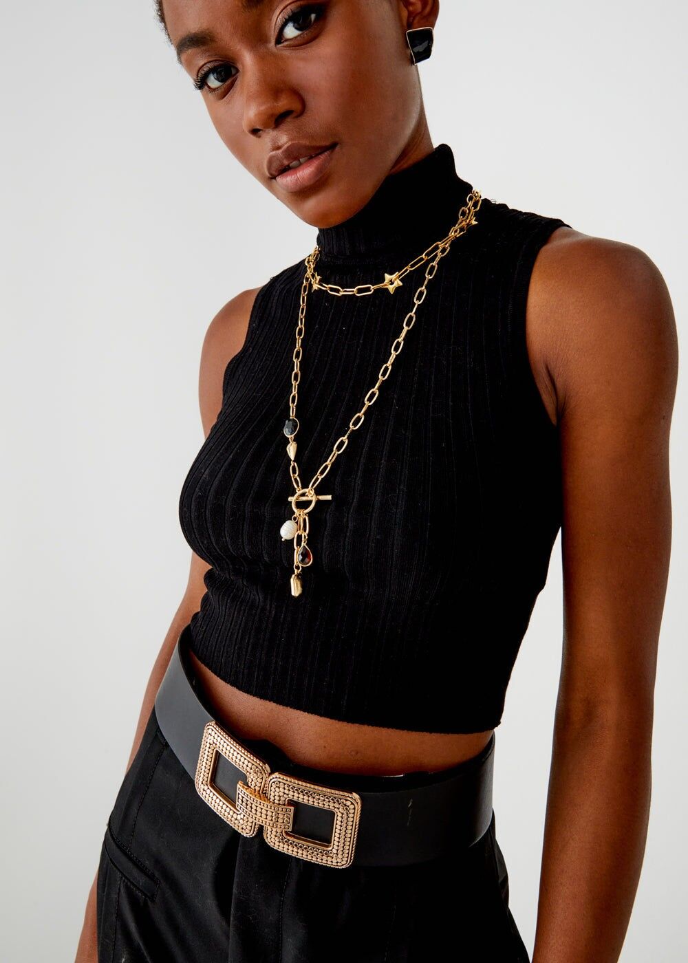 SILVI GOLDKETTE STERNE HALSKETTE Fleck. STAHL