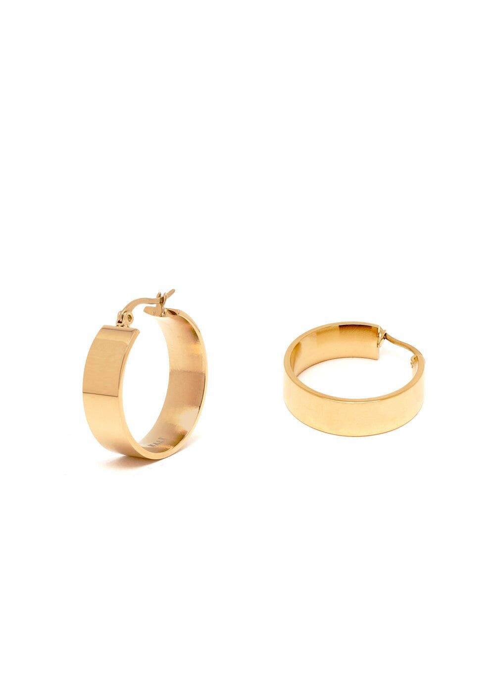 PENDIENTES ARO VIVI ORO MANCHA. ACERO