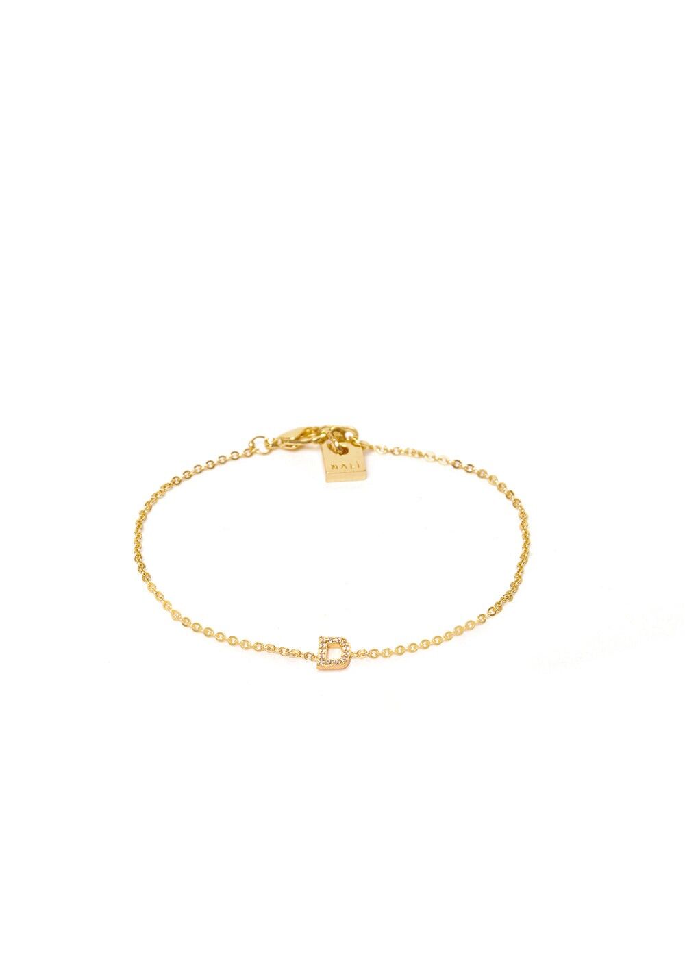 PULSERA DE CRISTAL LETRA D