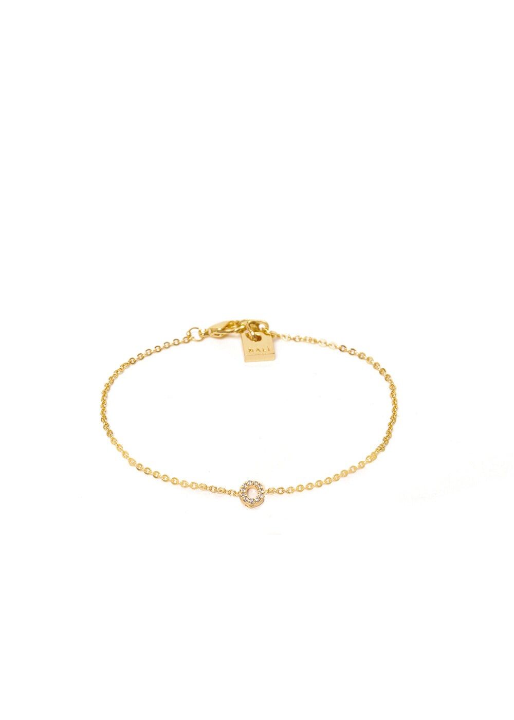 PULSERA DE CRISTAL LETRA O