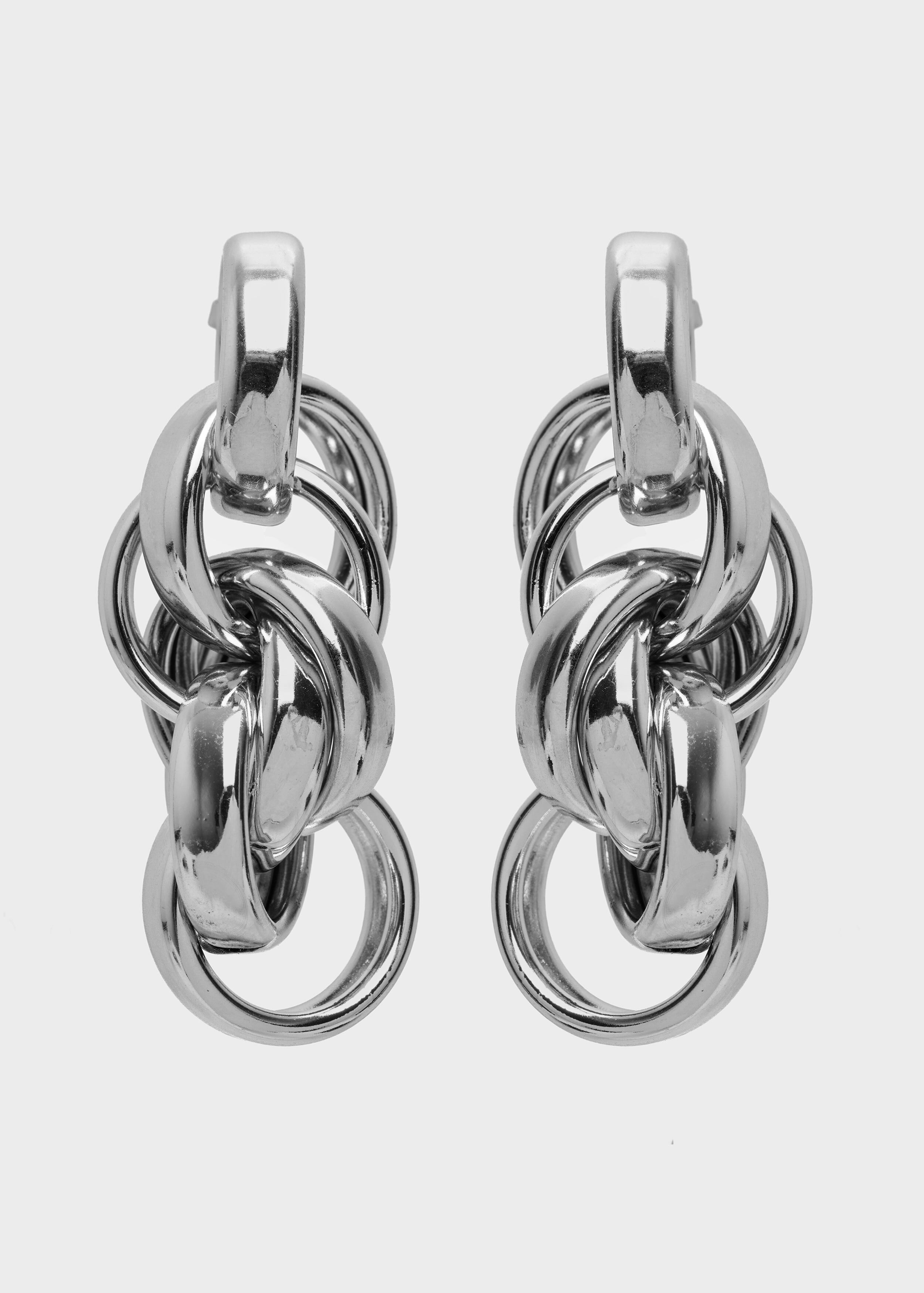 SLY LONG EARRINGS IN SILVER