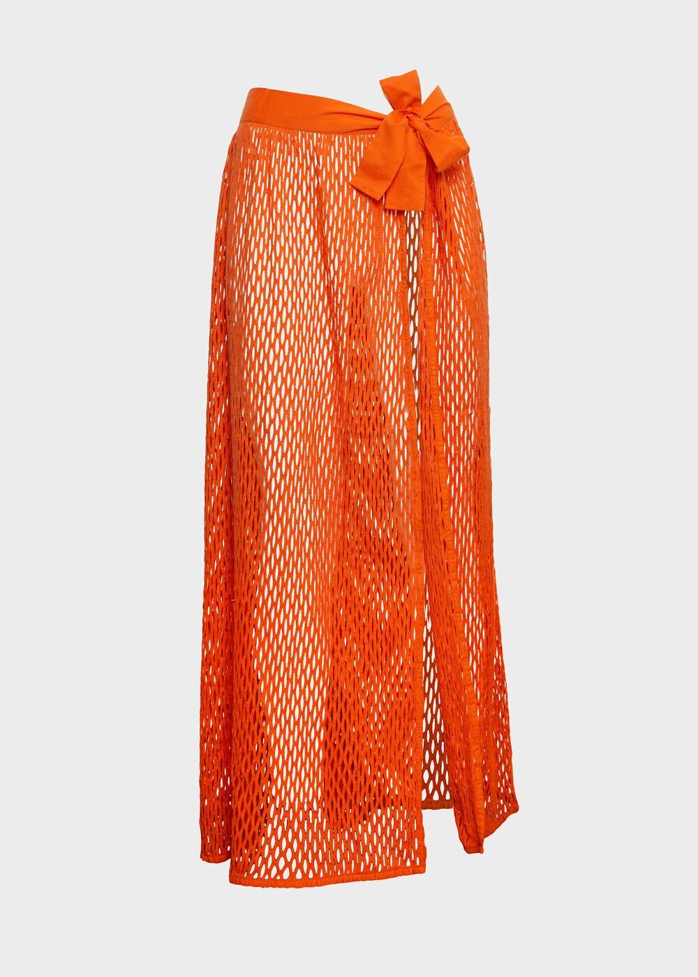 YAZMIN SKIRT IN ORANGE CROCHET