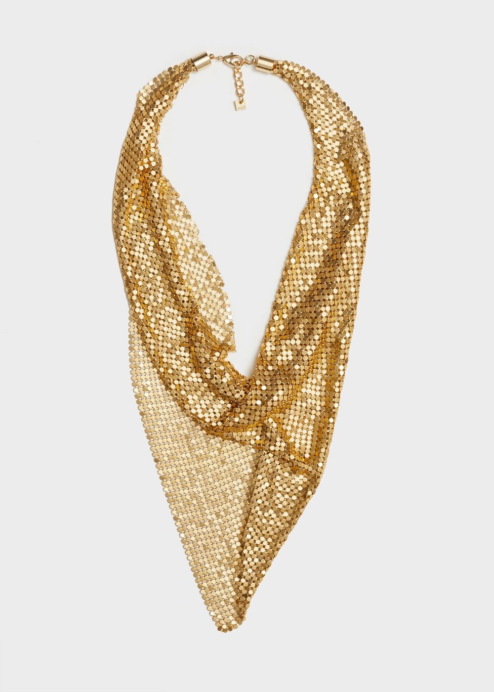 GOLD METAL MESH NECKLACE