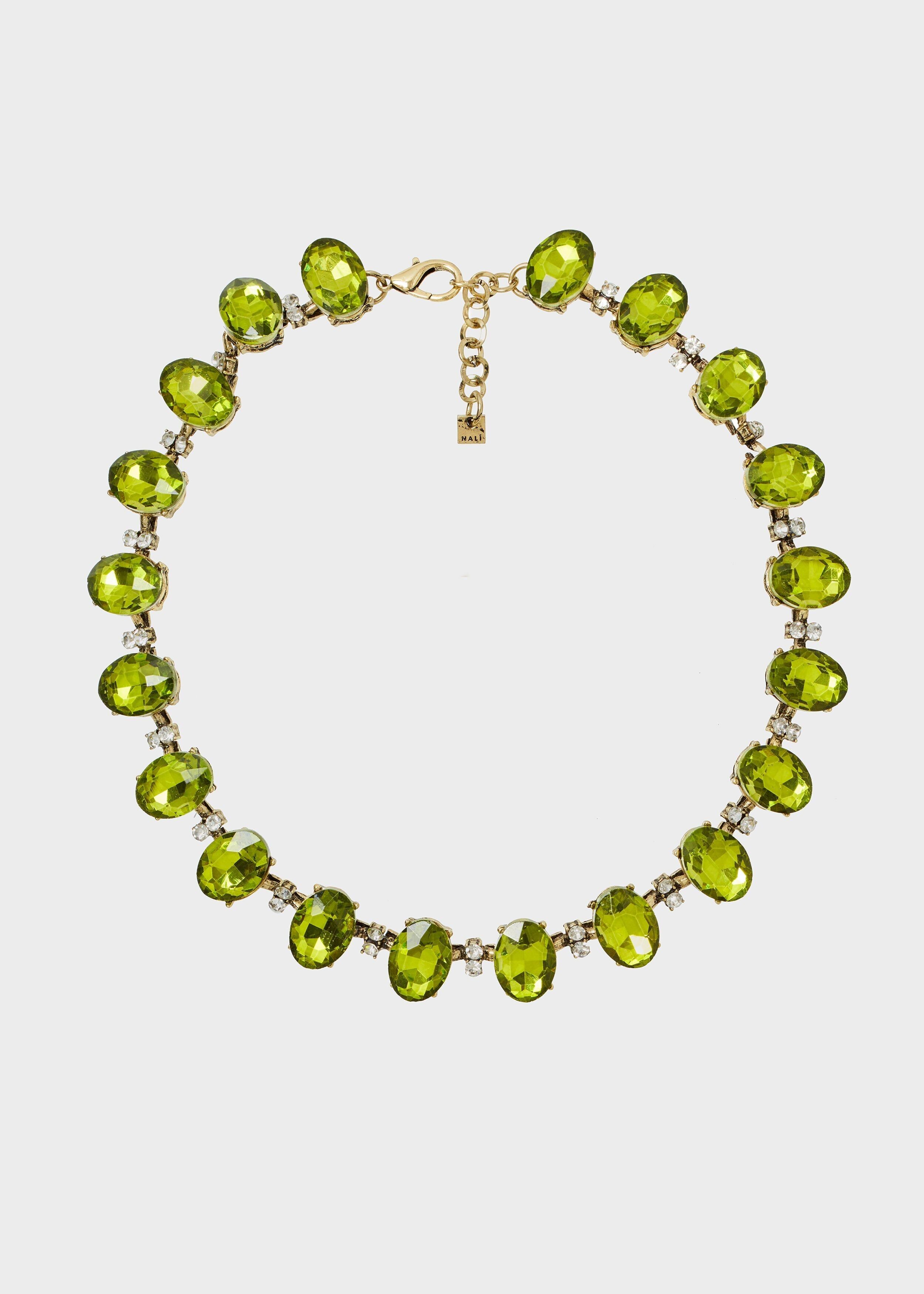 COLLIER SONIA PIERRES VERTES