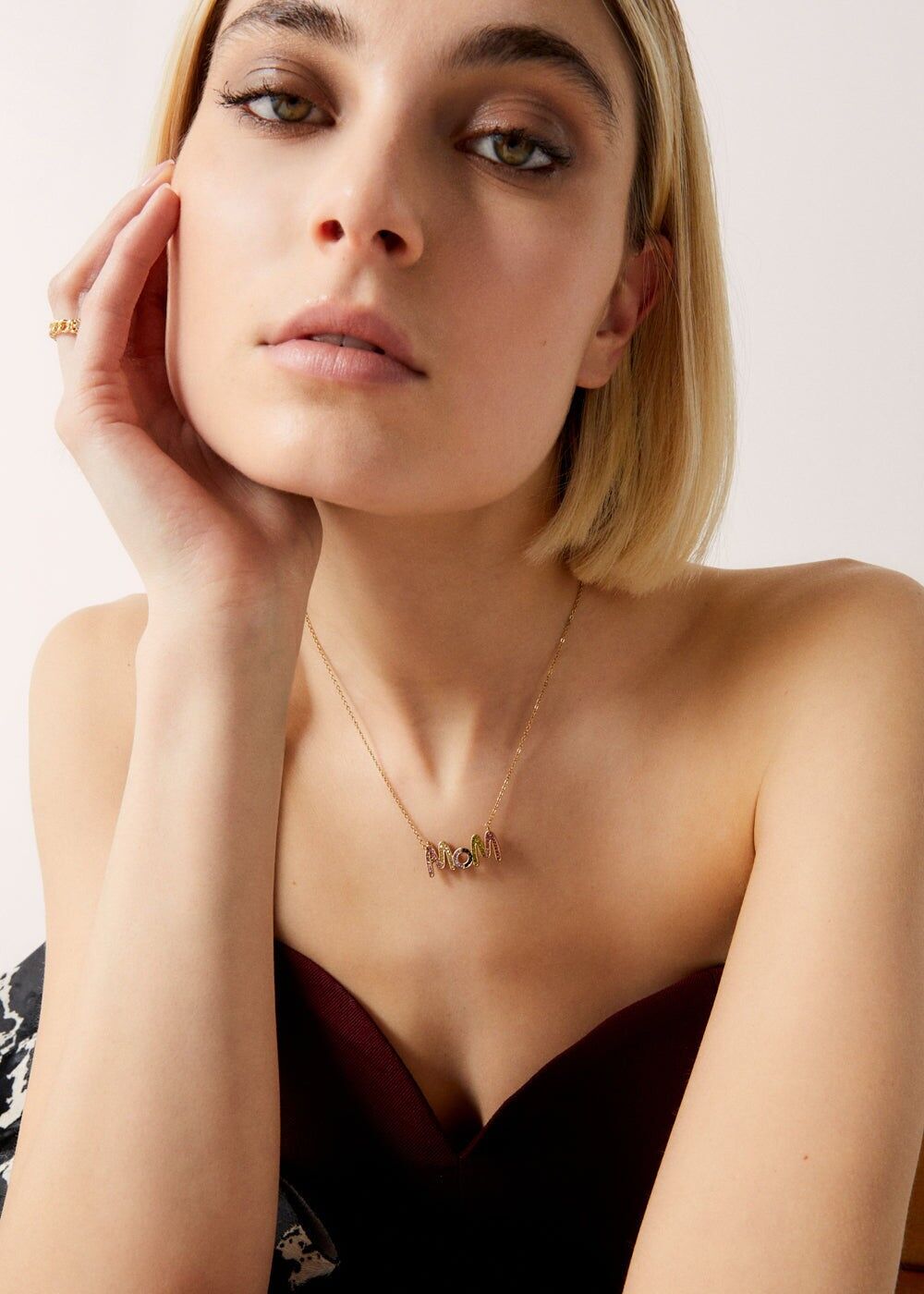 14KT GOLD PLATED MOM NECKLACE