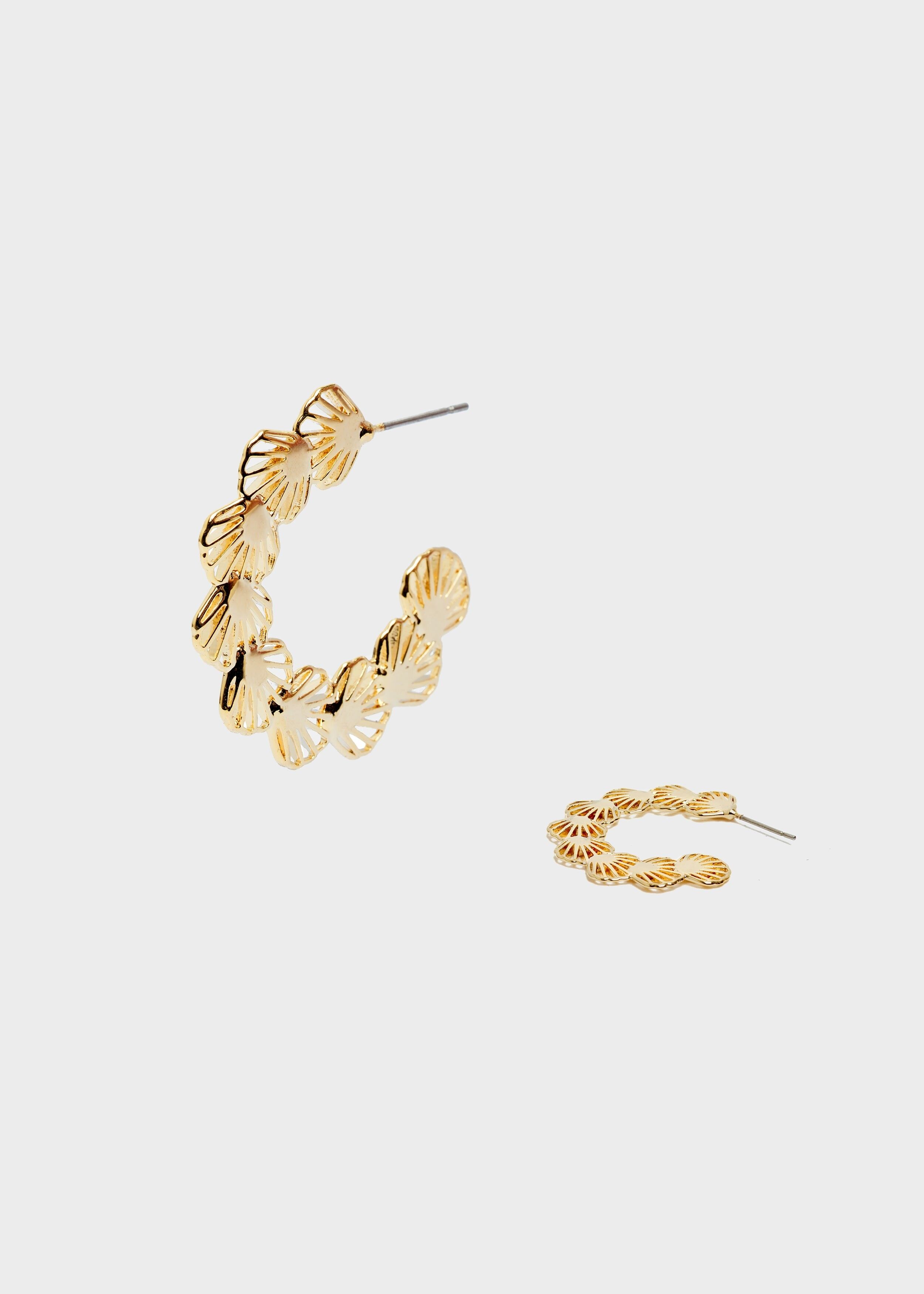 TARA OFFENE REIFENOHRRINGE IN GOLD