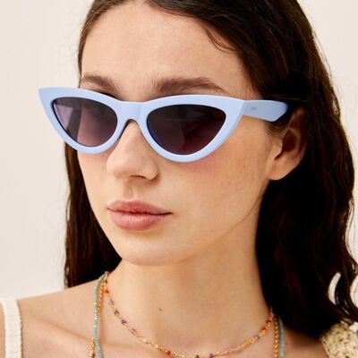 LORI CAT-EYE SUNGLASSES IN BLUE