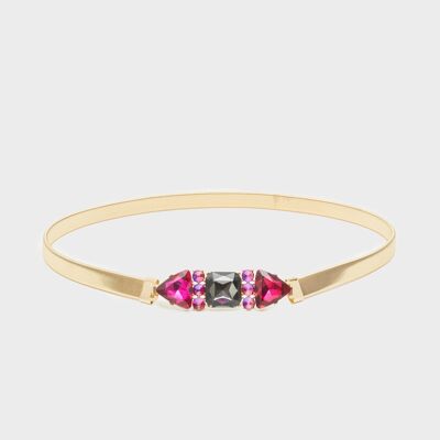 GEM COLORED STONES ELASTIC BELT + COLORS