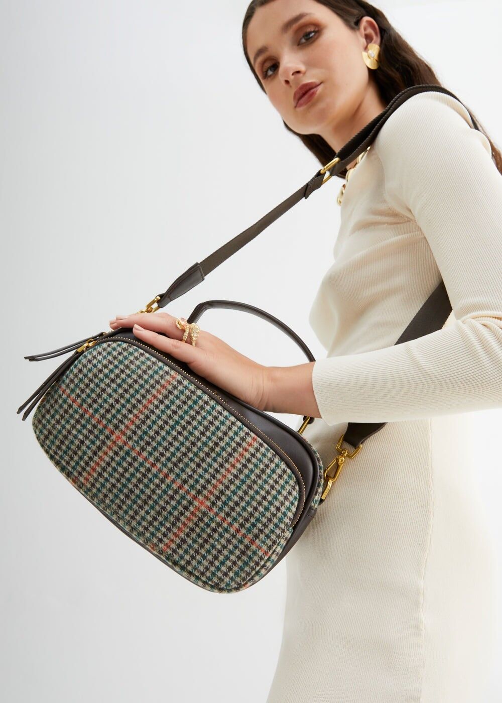 PANDORA BAG IN CHECK FABRIC + COLORS