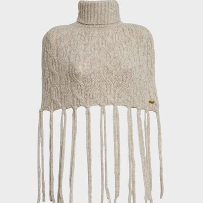 PONCHO ACOGEDOR MEZCLA DE LANA + COLORES