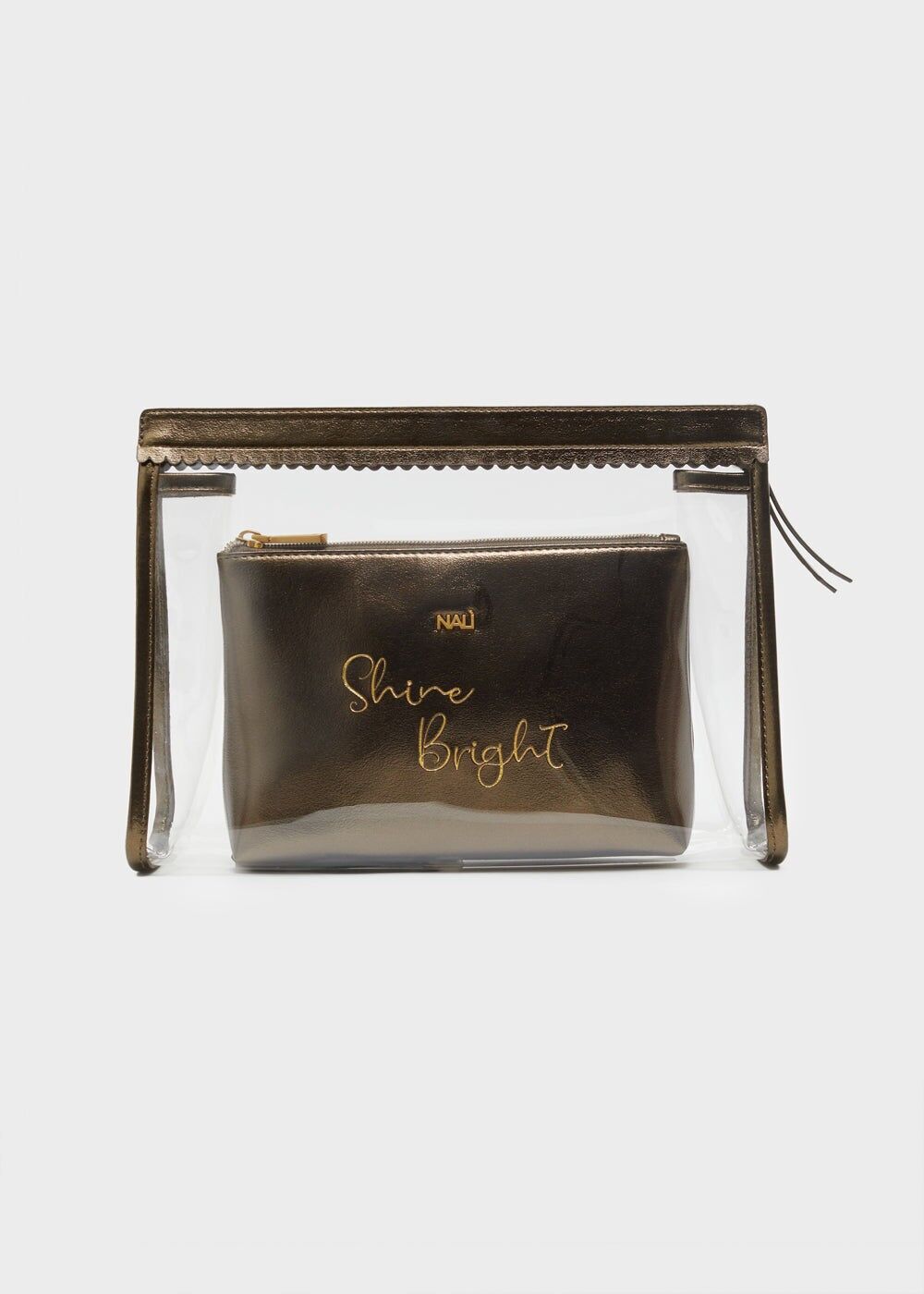 SHINE POUCH IN PVC METALLIC + COLORS