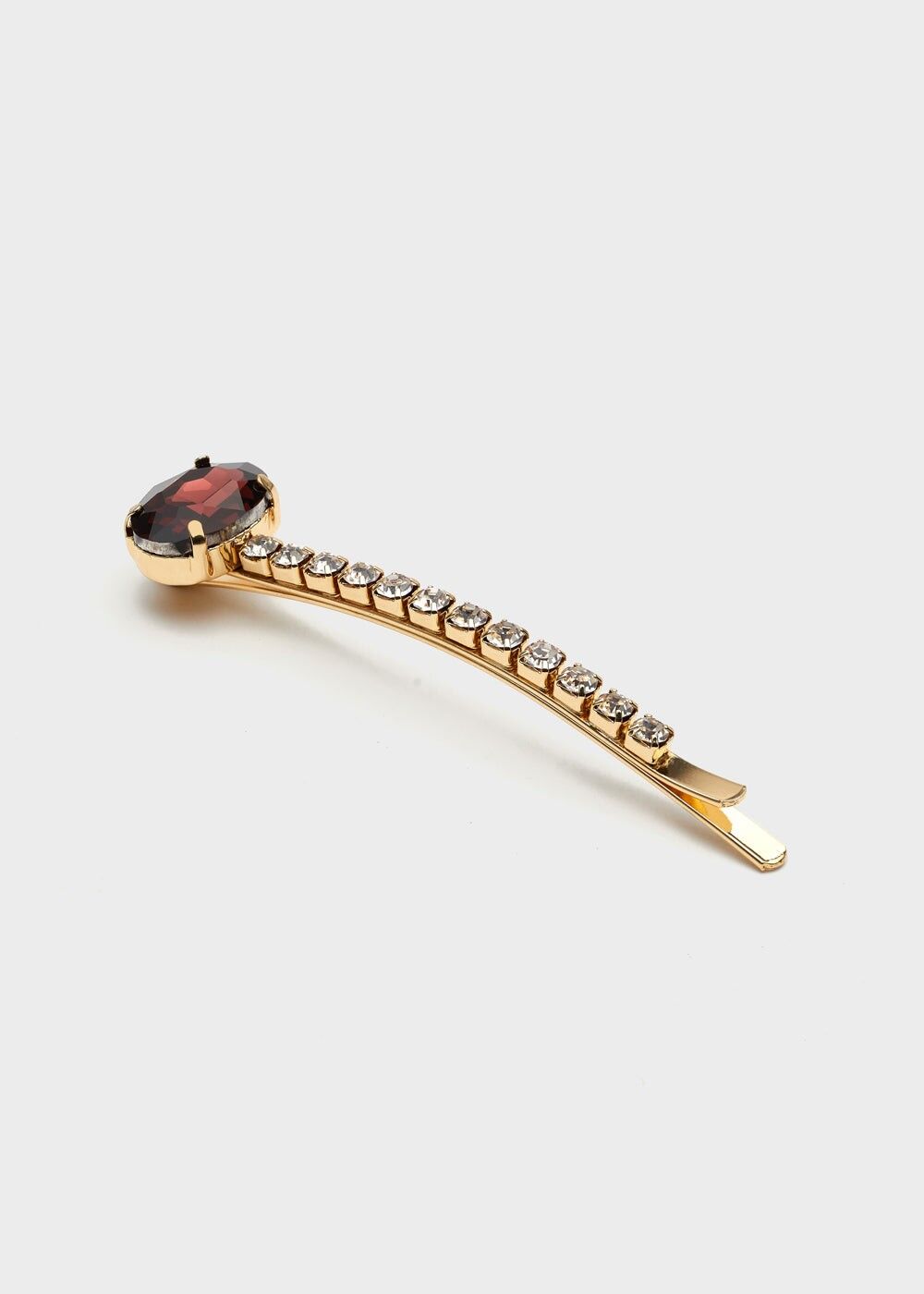 HAIRCIP WITH MAUVE STONE AND CRYSTALS